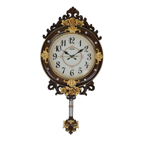 Annal 26 x 13 in. Wall Clock with Pendulum AN3862939